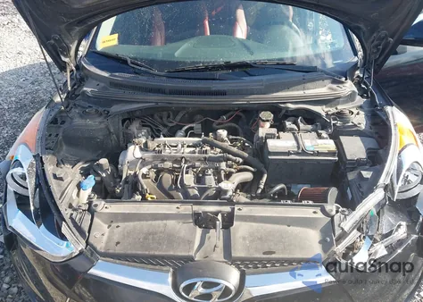 2012 Hyundai Veloster Base W/Red/Black z USA, uszkodzony, nr VIN KMHTC6AD6CU066117